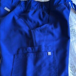 Figs royal Blue Scrub Pants women’s size small. Technical collection